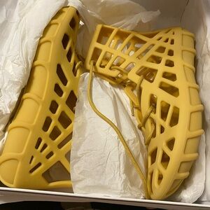 Bottega Veneta Atlas Lace-Up Sandals. NIB